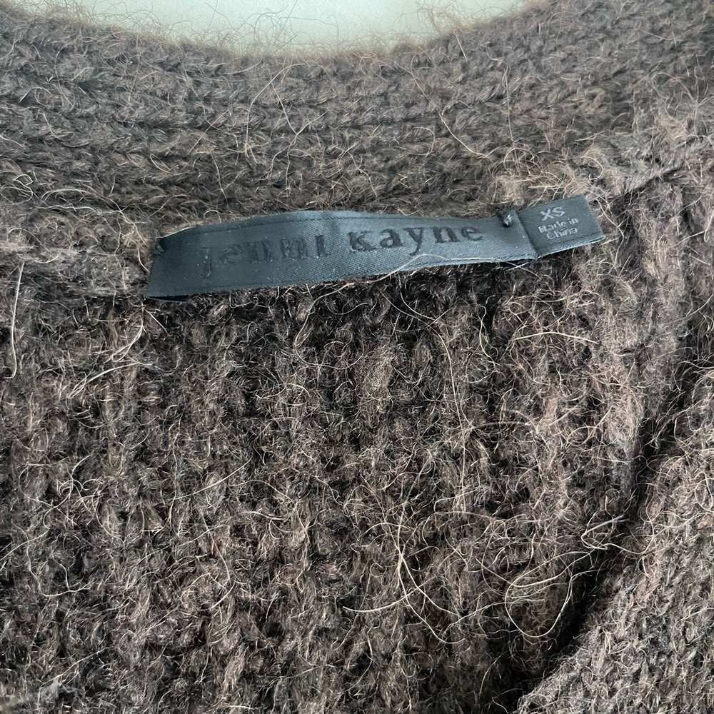 Jenni Kayne Cocoa Brown Cocoon Cardigan Size XS - Picture 6 of 6